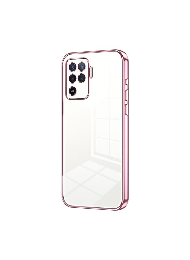 S-TOP Case For OPPO A94 4G Transparent Plating Fine Hole Phone Case - Image 1
