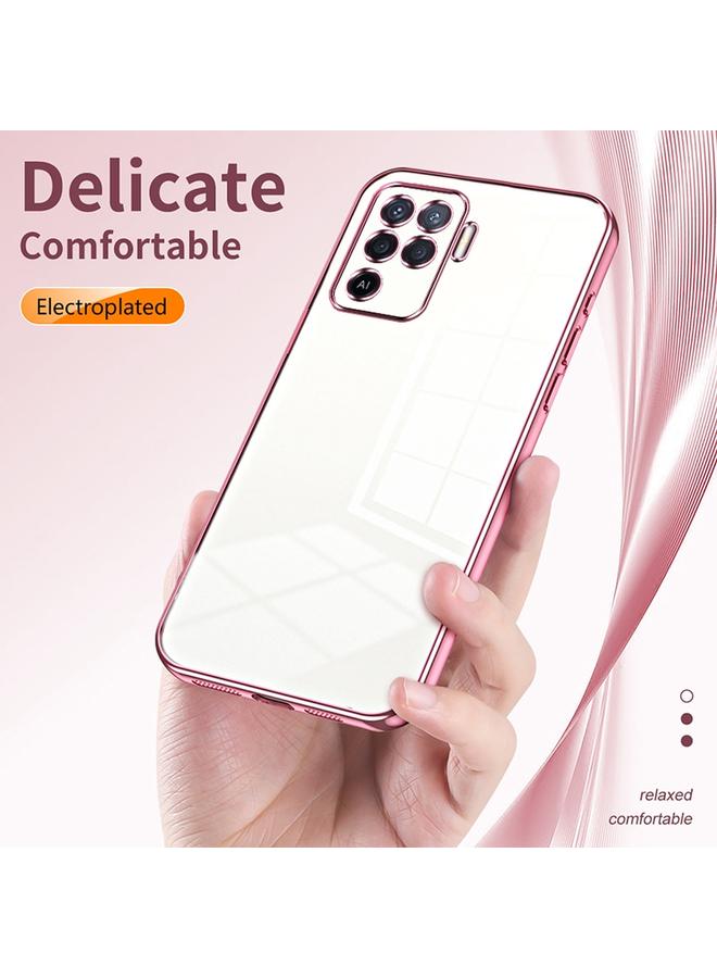 S-TOP Case For OPPO A94 4G Transparent Plating Fine Hole Phone Case - Image 5