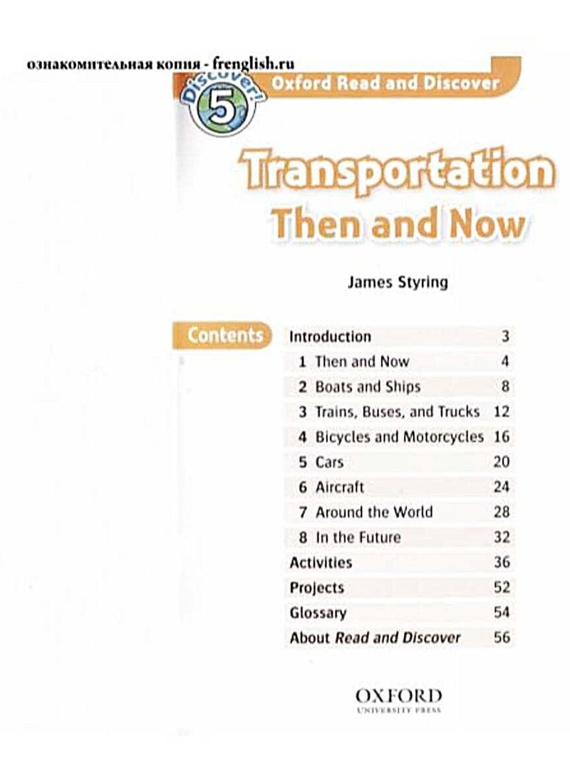 Oxford Read and Discover: Level 5: 900-Word VocabularyTransportation Then and Now (Oxford Read and Discover, Discover! 5)  - Image 2