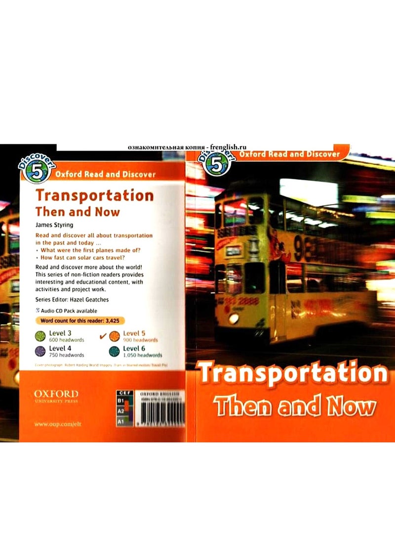 Oxford Read and Discover: Level 5: 900-Word VocabularyTransportation Then and Now (Oxford Read and Discover, Discover! 5)  - Image 1