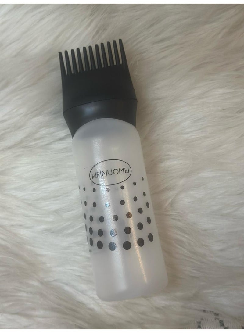 Generic maya accessories 200ml Custom Eco Friendly Plastic Salon Hair Comb and Brush Applicator Bottle for Oil Comb Applicator may vary color - Image 1