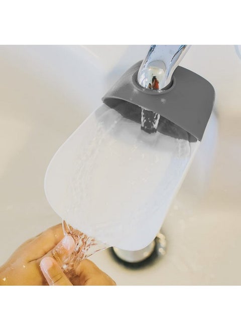 Fun And Safe Hand-Washing Solution | Faucet Extender For Babies And Toddlers | Fits Standard And Gooseneck Faucets | Galactic Grey