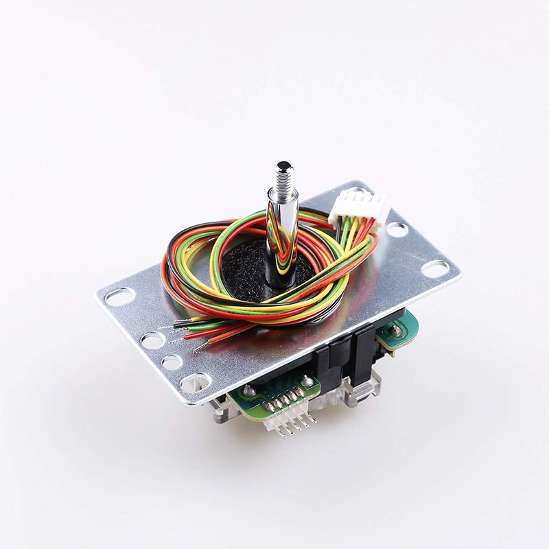 SANWA عصا التحكم Sanwa JLF-TP-8YT + مجموعة أزرار الدفع Sanwa 8 قطع OBSF-30 لون: أبيض - لألعاب الأركيد قابلة للتعديل 4 و 8 اتجاهات، متوافقة مع عصا التحكم Catz Mad SF4 Tournament S@NWA - Image 3