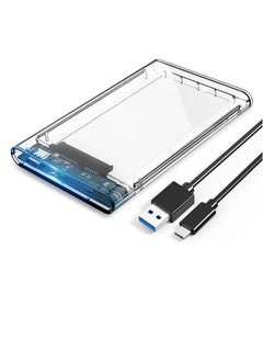 Generic 2.5 inch Hard Drive Enclosure SATA to USB C 3.1 6Gbps External Hard Drive Case for 7/9.5mm HDD/SSD Support UASP Up to 6TB  - Image 1