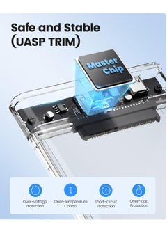 Generic 2.5 inch Hard Drive Enclosure SATA to USB C 3.1 6Gbps External Hard Drive Case for 7/9.5mm HDD/SSD Support UASP Up to 6TB  - Image 4