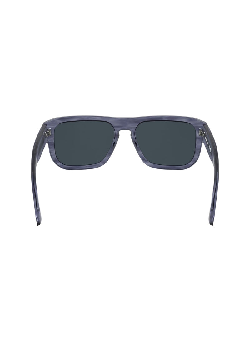 FULL RIM ACETATE ACETATE CALVIN KLEIN JEANS SUN CKJ24607S 5517 (012) CRYSTAL TO STRIPED BLUE