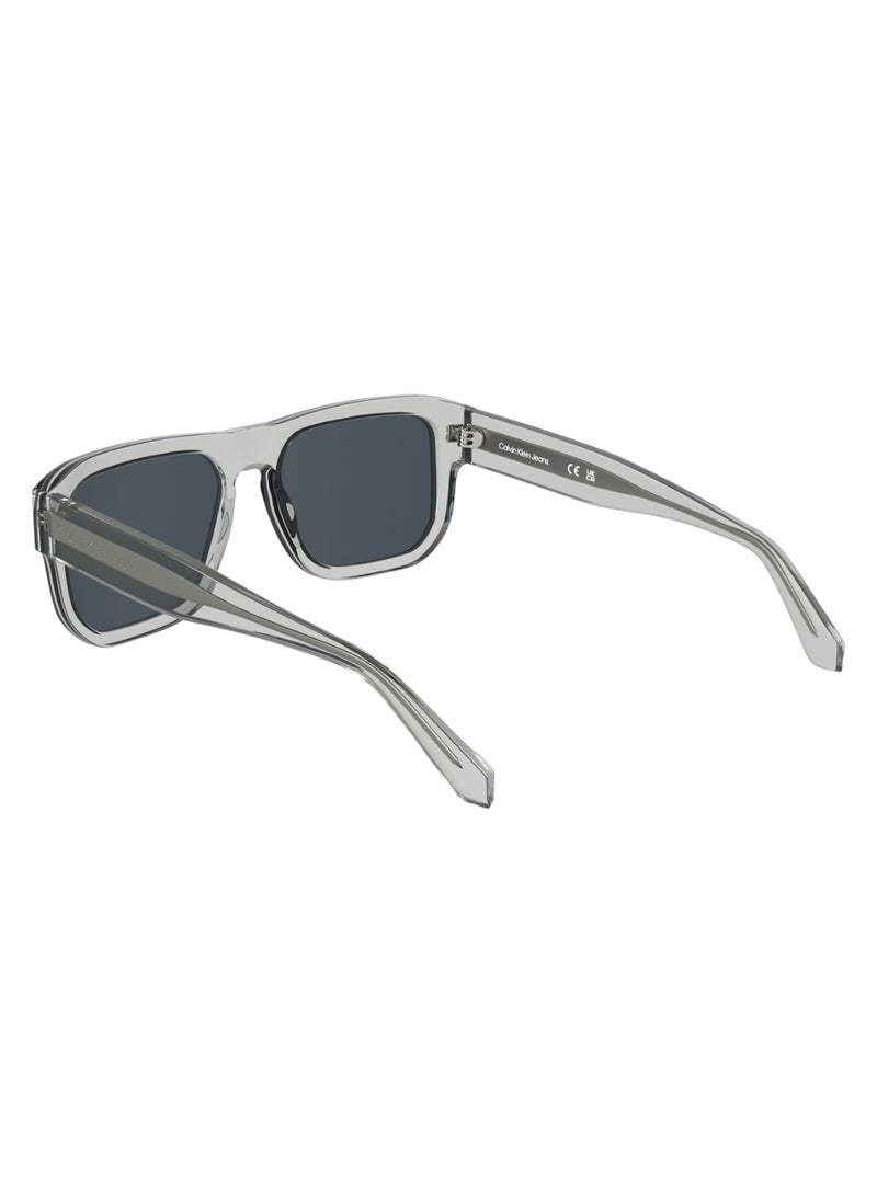 Calvin Klein Jeans FULL RIM ACETATE ACETATE CALVIN KLEIN JEANS SUN CKJ24607S 5517 (012) CRYSTAL TO STRIPED BLUE  - Image 5