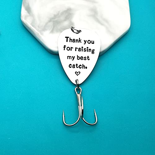 Xiahuyu Father of The Groom Gifts Fathers Day Present Thank You for Raising My Best Catch Fishing Lure Wedding Gifts Thanksgiving Christmas Birthday Gifts Father in Law Gifts from Bride - Image 4