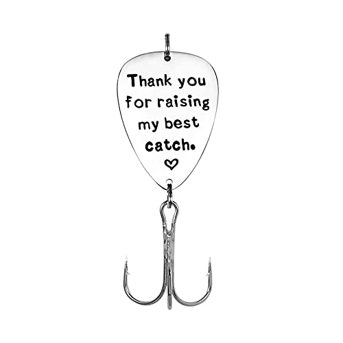 Xiahuyu Father of The Groom Gifts Fathers Day Present Thank You for Raising My Best Catch Fishing Lure Wedding Gifts Thanksgiving Christmas Birthday Gifts Father in Law Gifts from Bride - Image 1