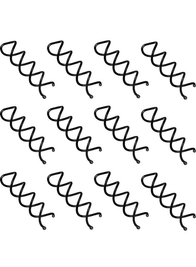 eBoot Spiral Hair Pin Spin Pin Spiral Hair Clip Spin Clip Bun Stick Pick For Diy Hair Style 20 Pack (Black)  - Image 1