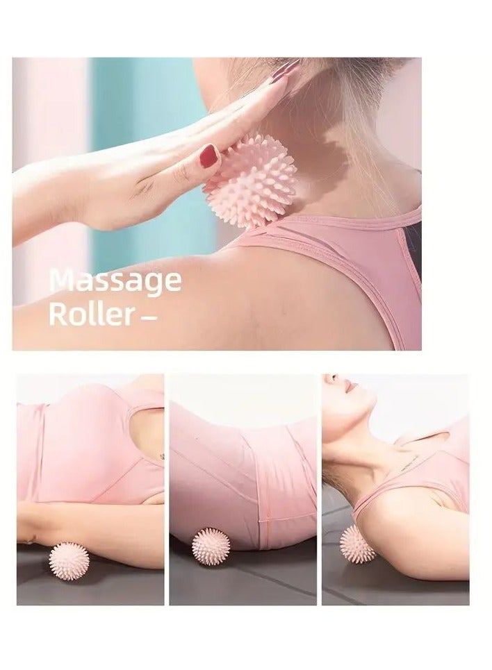 Goolsky كرة تدليك محمولة 1 قطعة، كرة تدليك محمولة متينة لتدليك الأنسجة العميقة للقدم للاسترخاء العضلي أداة فعالة لإطلاق اللفافة، عصا تدليك للرقبة والساق والظهر والجسم هدية محمولة في حقيبة كرة تدليك الجسم - Image 2