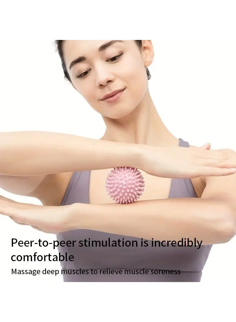 Goolsky كرة تدليك محمولة 1 قطعة، كرة تدليك محمولة متينة لتدليك الأنسجة العميقة للقدم للاسترخاء العضلي أداة فعالة لإطلاق اللفافة، عصا تدليك للرقبة والساق والظهر والجسم هدية محمولة في حقيبة كرة تدليك الجسم - Image 3
