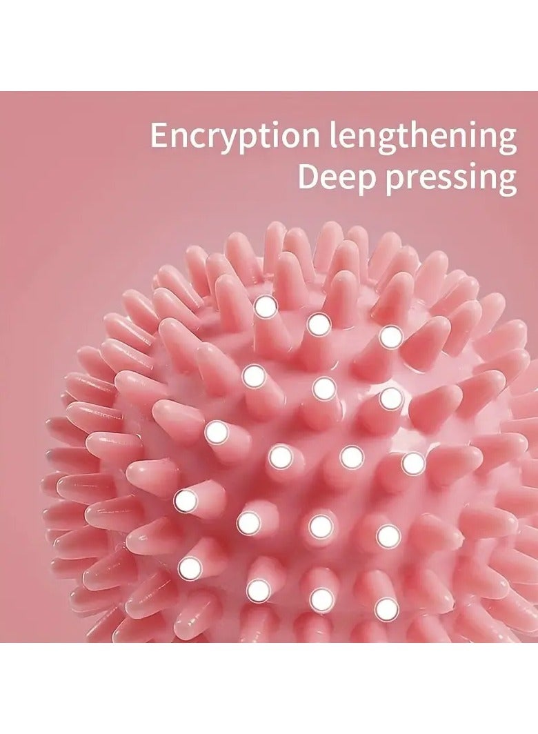 Goolsky كرة تدليك محمولة 1 قطعة، كرة تدليك محمولة متينة لتدليك الأنسجة العميقة للقدم للاسترخاء العضلي أداة فعالة لإطلاق اللفافة، عصا تدليك للرقبة والساق والظهر والجسم هدية محمولة في حقيبة كرة تدليك الجسم - Image 4