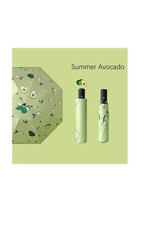 Fruits Series Automatic Folding Umbrellas, Rain & Sun, Windproof, Compact, Lightweight Portable Travel UV Sun Umbrella Compact Auto Open for Women Men