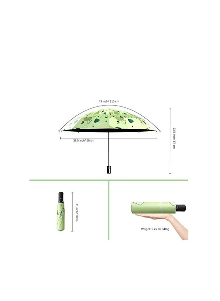 Y&D - Fruits Series Automatic Folding Umbrellas, Rain & Sun, Windproof, Compact, Lightweight Portable Travel UV Sun Umbrella Compact Auto Open for Women Men - Image 1