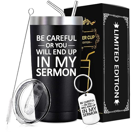 SpenMeta Pastor Appreciation Gifts for Men - Fathers Day, Christmas, Birthday Gifts Ideas for Pastor - 20 Oz Tumbler Cup - Image 1