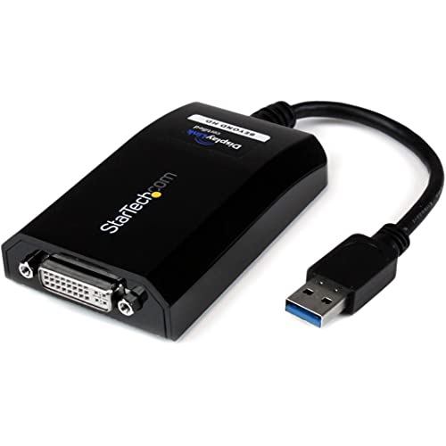 StarTech.com USB 3.0 to DVI / VGA Adapter - 2048x1152 - External Video & Graphics Card - Dual Monitor Display Adapter Cable - Supports Mac & Windows (USB32DVIPRO) - Image 1