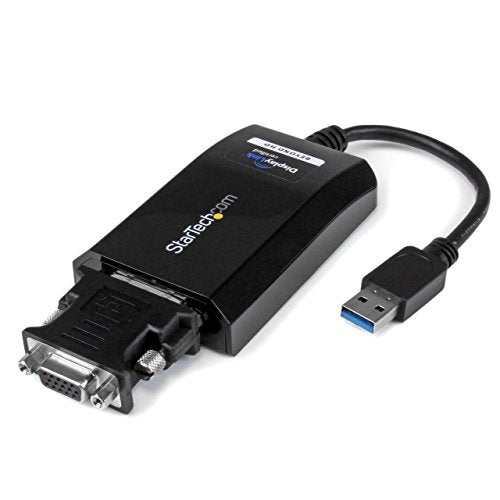 StarTech.com USB 3.0 to DVI / VGA Adapter - 2048x1152 - External Video & Graphics Card - Dual Monitor Display Adapter Cable - Supports Mac & Windows (USB32DVIPRO) - Image 2