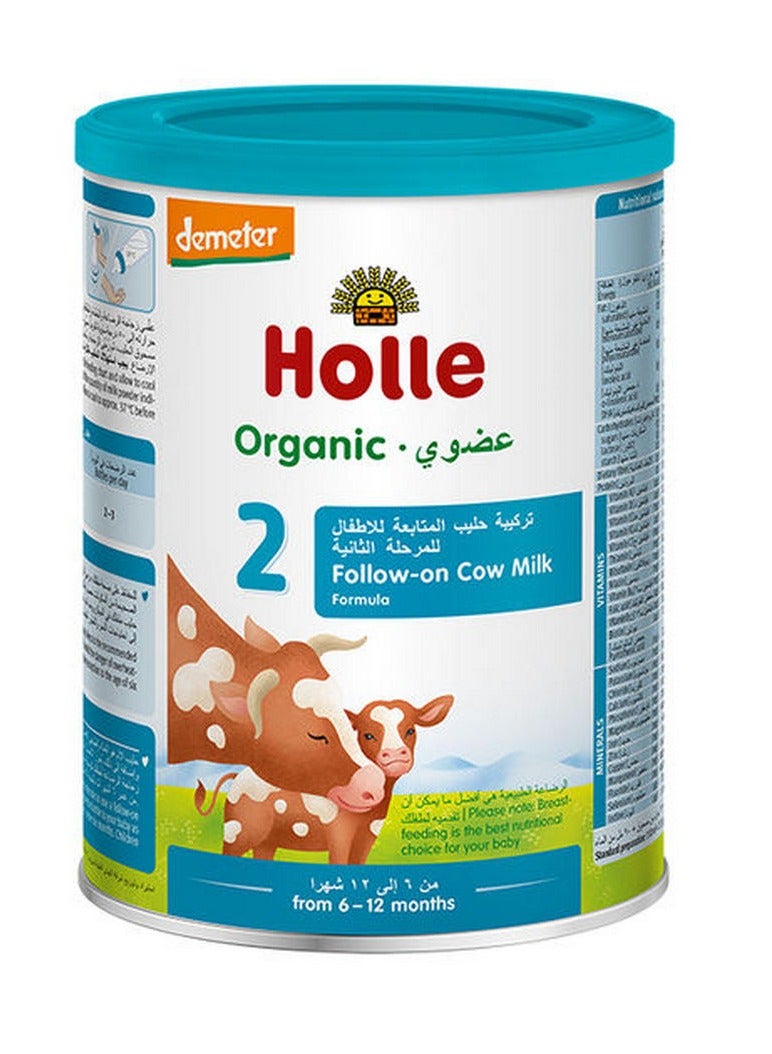 Holle Formula 2 Organic Follow On Cow Milk Powder 6M-12M 400 G