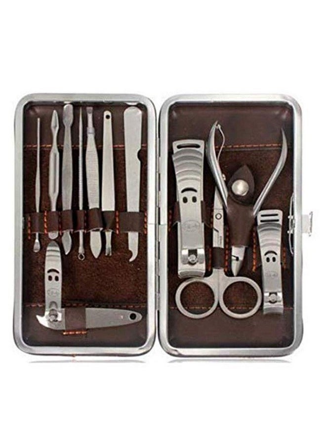 DIY Crafts Diy Crafts Manicure Set Kit 12 Nail Care Clipper Pedicure Scissor Tweezer, Pack of 1 Set, # 1 (Multicolor)  - Image 3