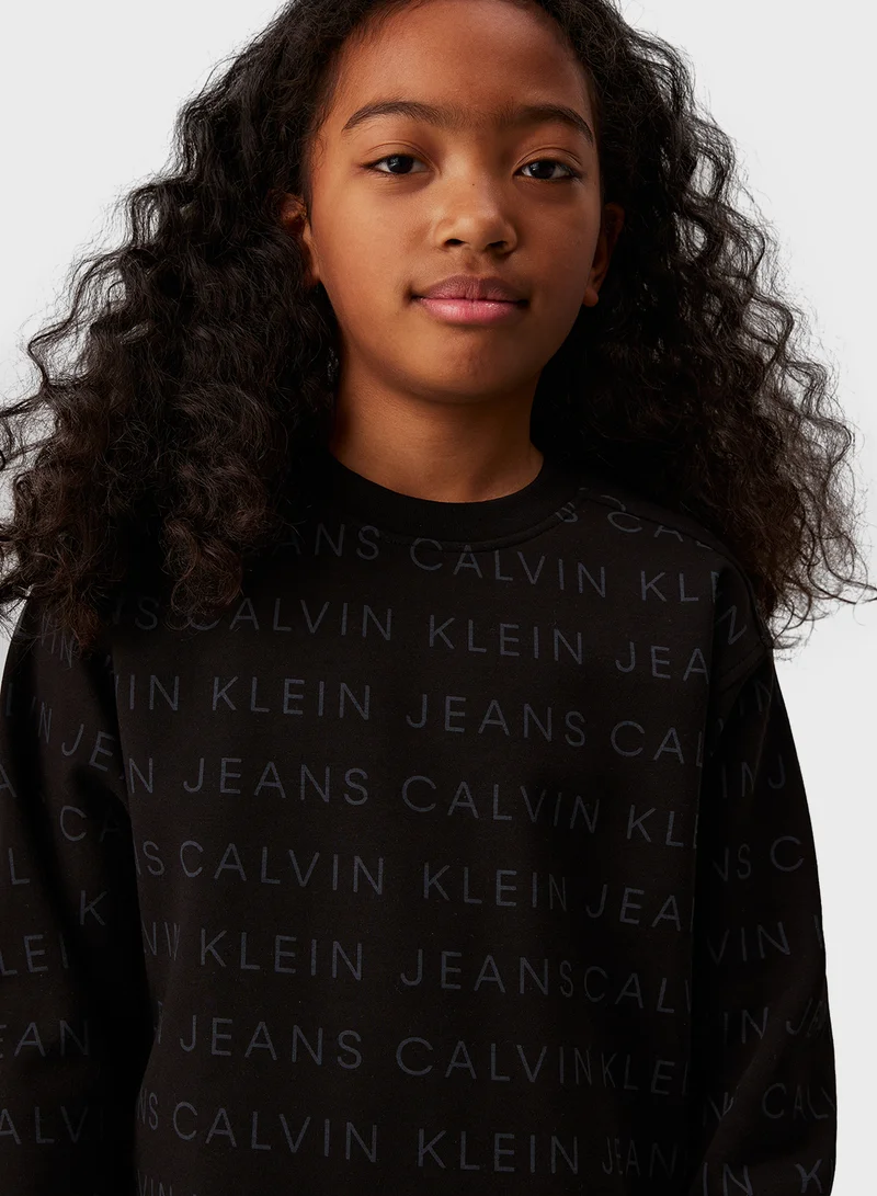 Calvin Klein Jeans Logo Print Dress