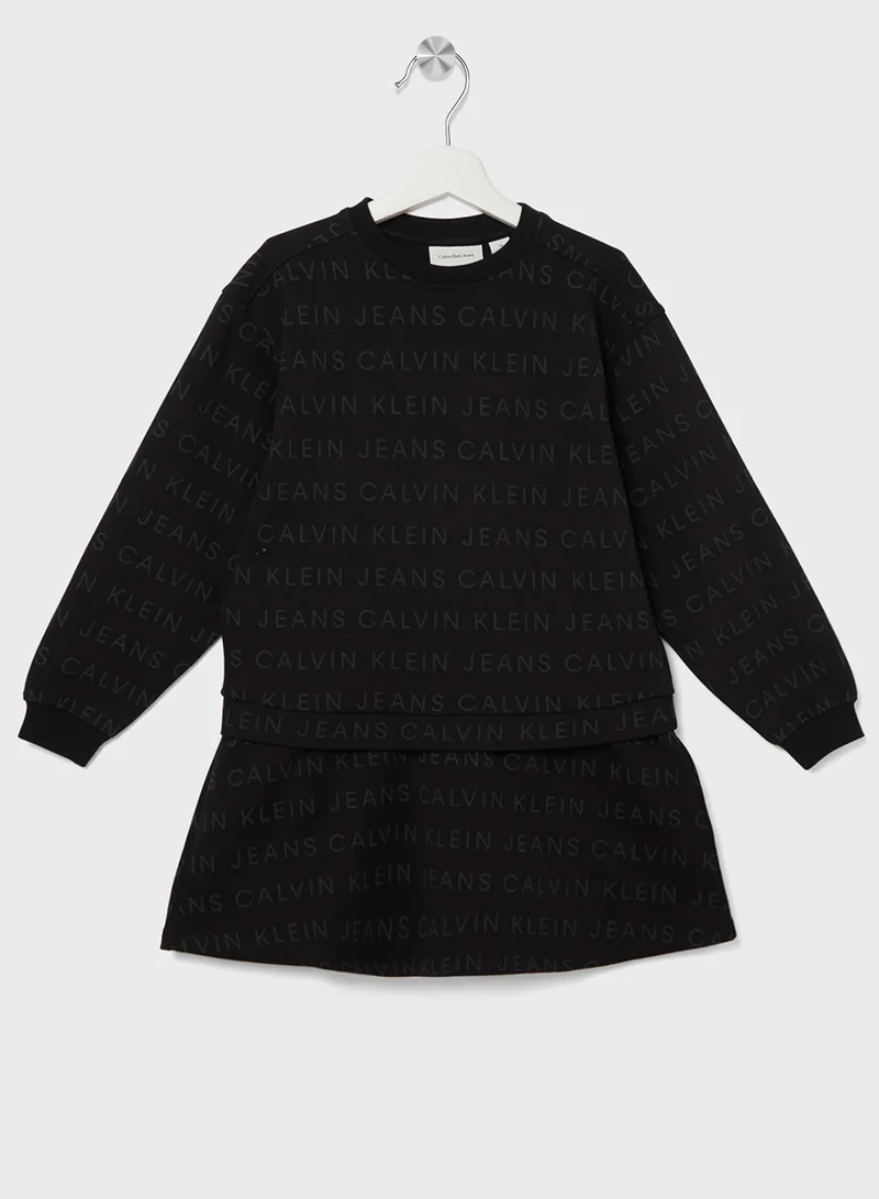 Calvin Klein Jeans Logo Print Dress