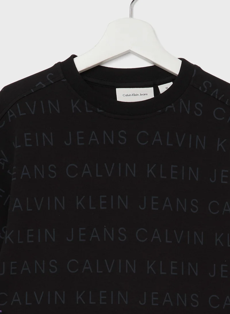 Calvin Klein Jeans Logo Print Dress