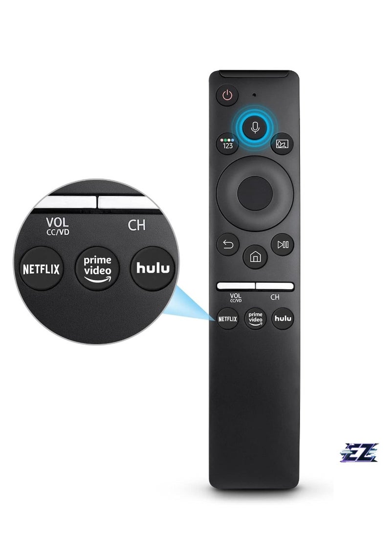 ELTRAZONE Replacement Remote Control for Samsung TV, Compatible with All Samsung TVs with Voice Function and Smart Curved Frame, QLED, LCD, 8K, 4K - With Battery - Image 2