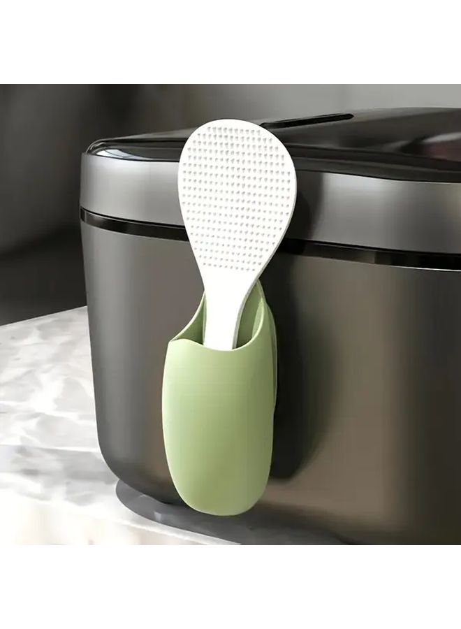 Pink Ceramic Spoon Rest Holder For Kitchen Utensil Storage - Image 1