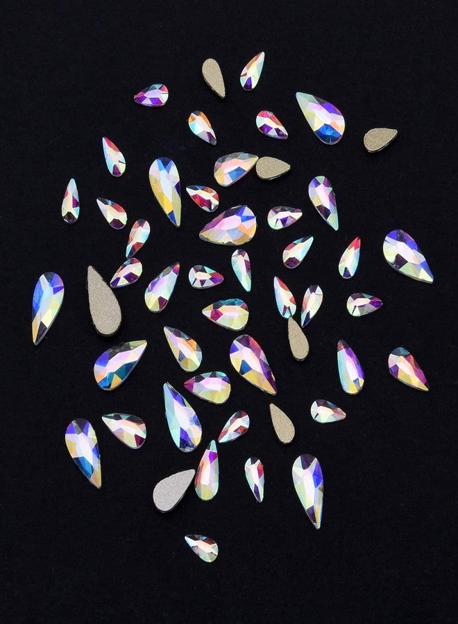 Tisslan 100pcs Drop Shape 3d Nail Design Flatback Ab Rhinestones for Nail art Dekor 3 Size Mix - Image 5
