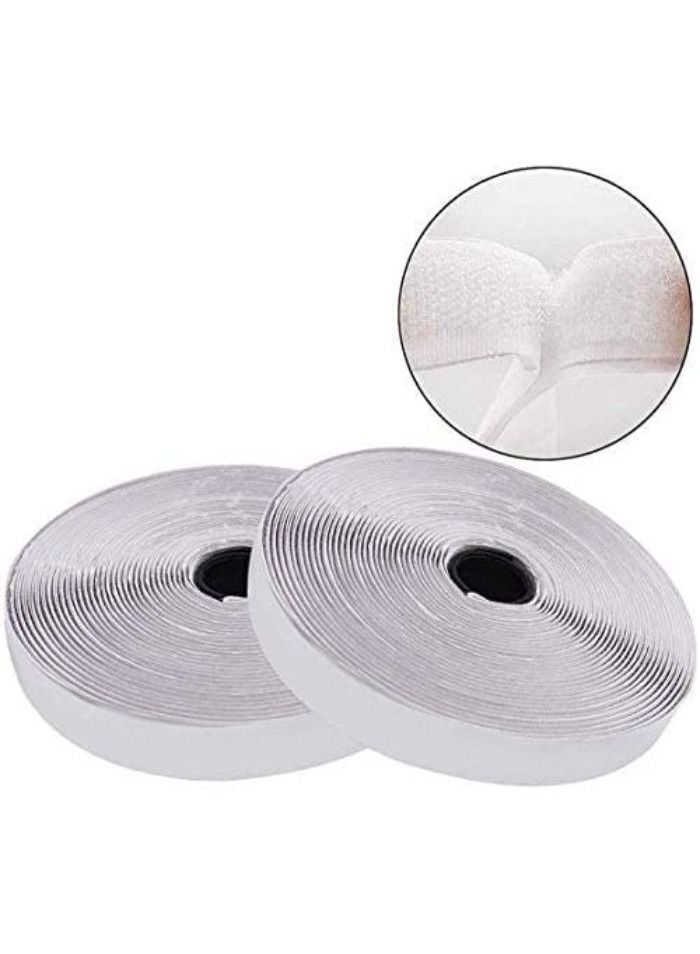 Generic Double Sided Scotch Velcro Tape - White  - Image 3