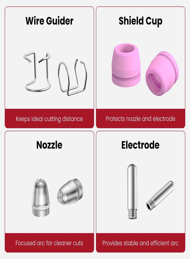 bestarc AG60P Plasma Cutter Consumables Cutting Torch Tip Nozzles 40 pcs Suitable for AG60 WSD60 AG60P and BTC500DP - Image 5