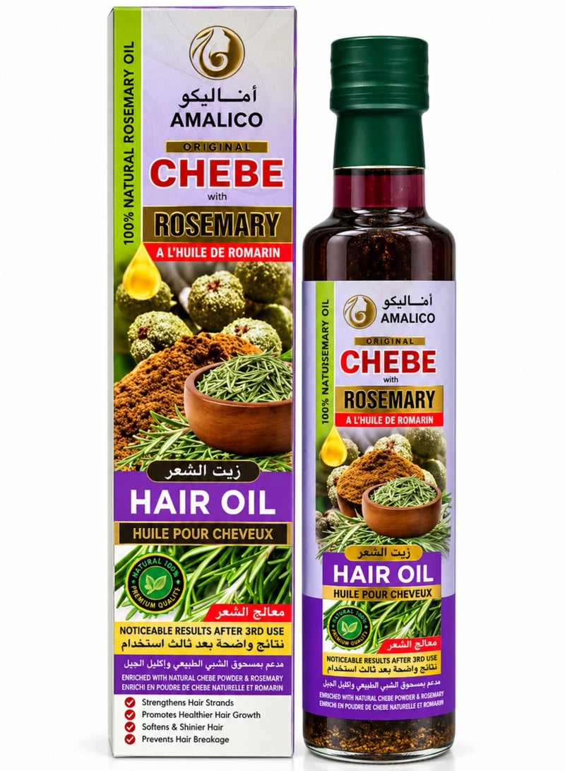 AMALICO Hair Oil Chebe With Rosemary 250 ml - Image 1