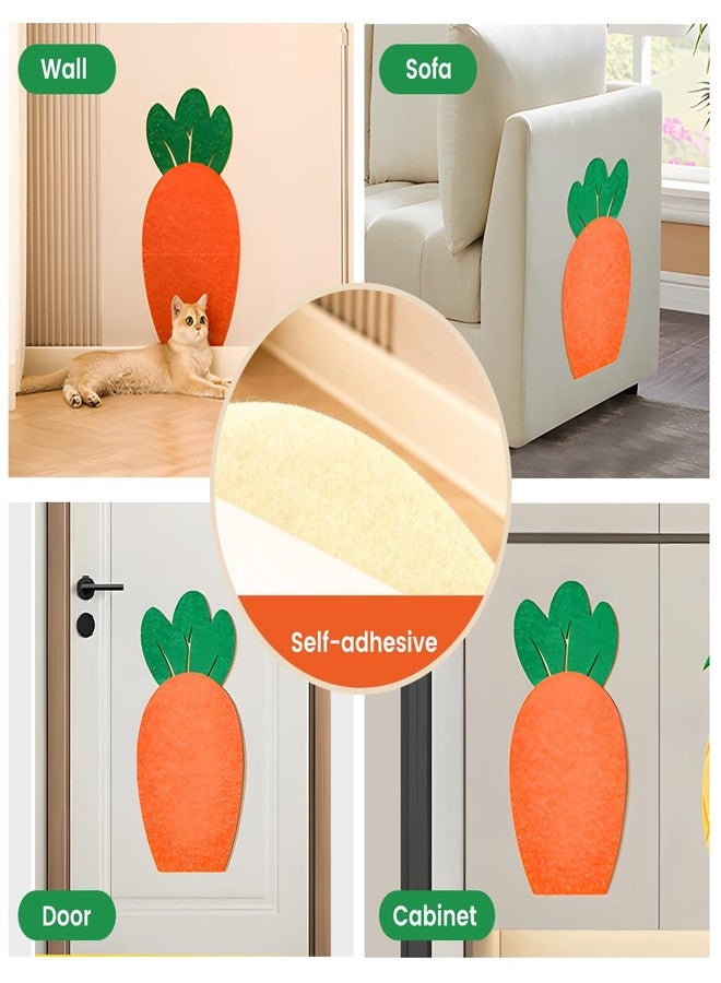 nets Tribe Carrot Cat Scratching Post and Wall Mounted Scratching Mat, Cute Tall Scratching Post,Indoor Nature Sisal Cat Scratcher for Cats and Kittens - Image 5
