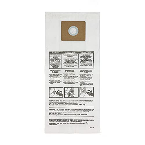 SHOPVAC Shop-Vac 9193100 Disposable Filter Bags, Fits 3.5 Gallon Wall Mount & HangUp Vacs, For Dry Pick-Up Only, (3 Pack) - Image 1