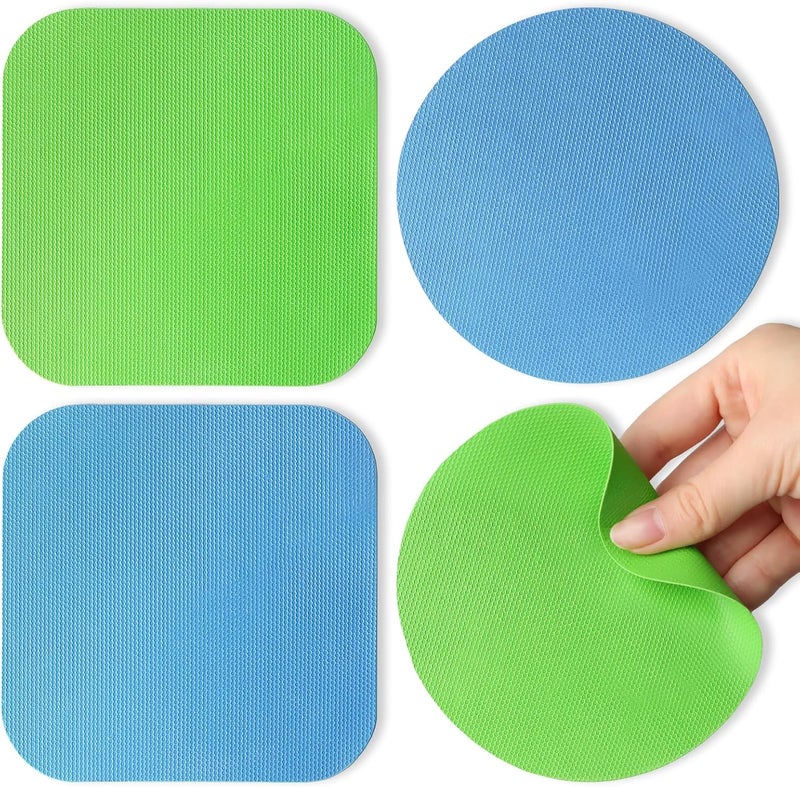 Aixoom Rubber Jar Opener Pads Set of 4, Round Heat-insulated Non-Slip Gripper Pads for Jars, Kitchen Tool for Easy Opening (Circle and Square) - Image 1