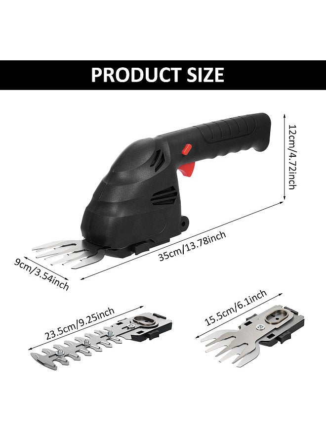Lepmerk Lithium Cordless Hedge Trimmer Handheld Dual-Purpose Hedge Trimmer Bush Trimmer Electric Hedge Trimmer for Pruning Built in 2.0Ah Battery and Type-C Charging Cable Grass Trimmer  - Image 4