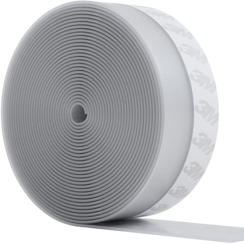 HOME INTUITION 33 Feet Self Stick Silicone Door Seal Strip for Windows Doors Glass Shower Door Sliding Door Weatherstrip Draft Stopper Weather Stripping Tape Roll Exterior Door Frame Sealers - Image 1