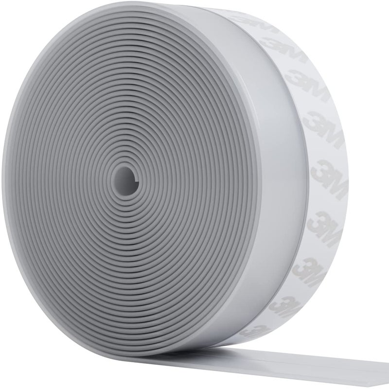 HOME INTUITION 33 Feet Self Stick Silicone Door Seal Strip for Windows Doors Glass Shower Door Sliding Door Weatherstrip Draft Stopper Weather Stripping Tape Roll Exterior Door Frame Sealers - Image 2