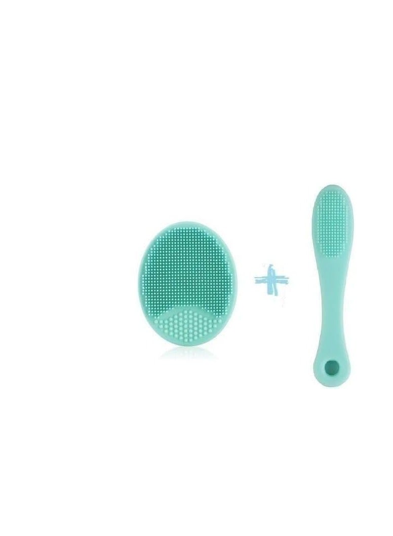 Generic Silicone Facial Wash & Nasal Cleansing Brush – Soft Bristles for Gentle Exfoliation & Deep Pore Cleaning, Multi-Use Skincare Tool, Multicolor  - Image 1