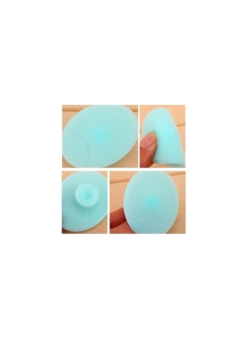 Generic Silicone Facial Wash & Nasal Cleansing Brush – Soft Bristles for Gentle Exfoliation & Deep Pore Cleaning, Multi-Use Skincare Tool, Multicolor  - Image 3
