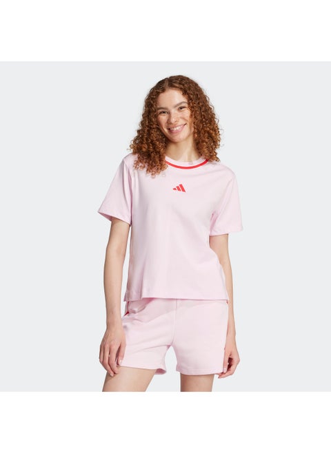 تيشيرت قطني أساسي بألوان زاهية