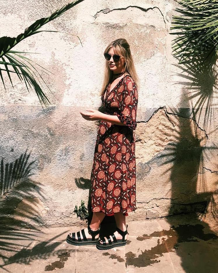 Dr Martens Dr. Martens womens V Blaire Fisherman Sandal, Black Felix Rub Off, 6 US - Image 2