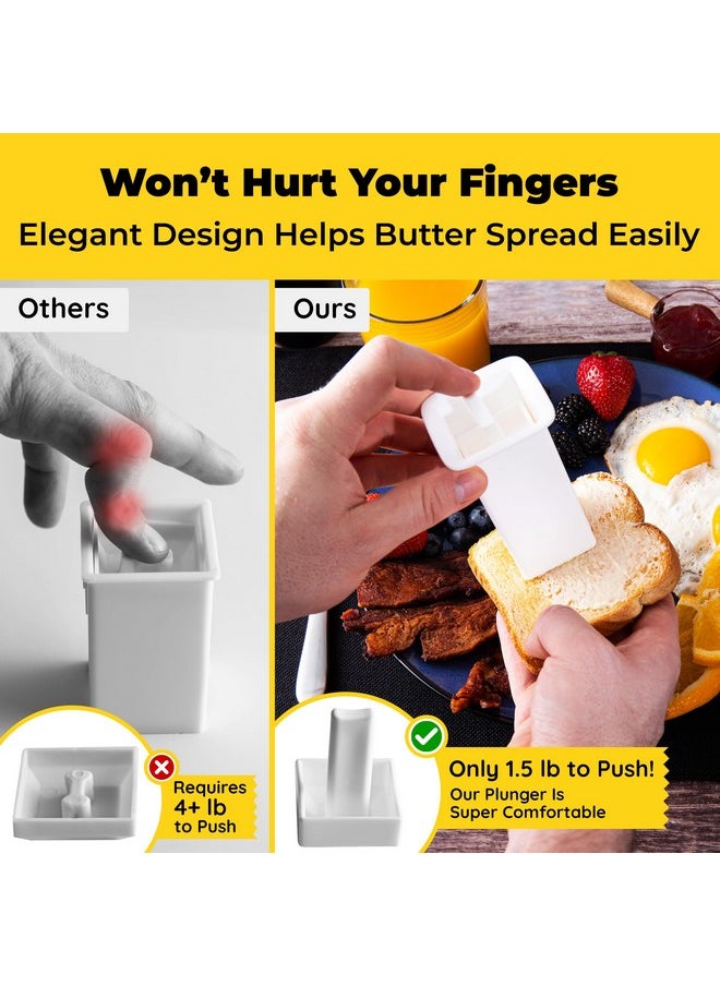 Avant Grub - Mess-free Butter Spreader 1Pk Holds Twice the Butter for Corn Cobs, Bread, Waffles, Pancakes. Best Holder for all Butter Stick Sizes. Dishwasher Safe BPA-free Material W/ Cap for Fresh Storage - Image 1