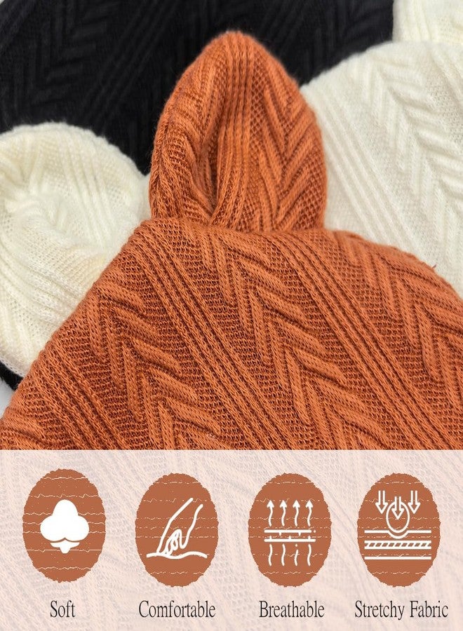 BEWDIO Newborn Hats and Mittens for Boys, Mittens with Hats for Baby Girls Toddler Infant Hospital Beanie Caps(69-6B) - Image 2