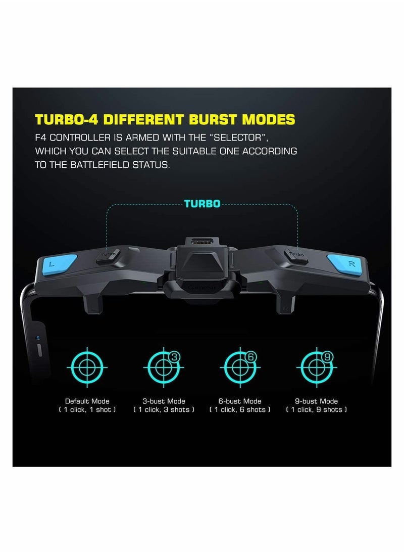 ELTRAZONE - F4 Falcon Mobile Gaming Triggers – Ultra-Responsive Joystick Controls for PUBG, Fortnite, Call of Duty & Battle Royale Games – Fast Shooting Touch Triggers for Android & iOS Devices, Ergonomic Grip for Pro-Level Gaming - Image 1