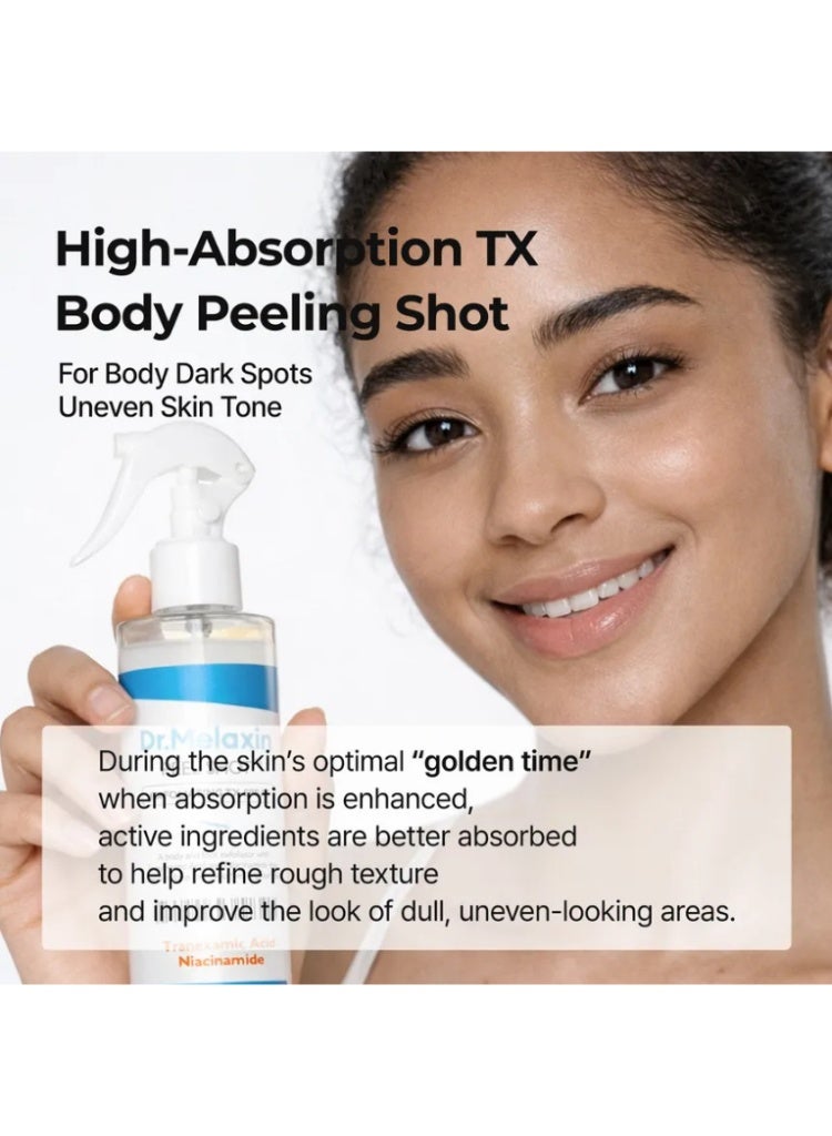 دكتور ميلاكسين د. ميلاكسين Peel Shot Exfoliating TX Spray - بخاخ مقشر ومفتح للوجه للبشرة الباهتة وتفاوت اللون وتنعيم الملمس - Image 4