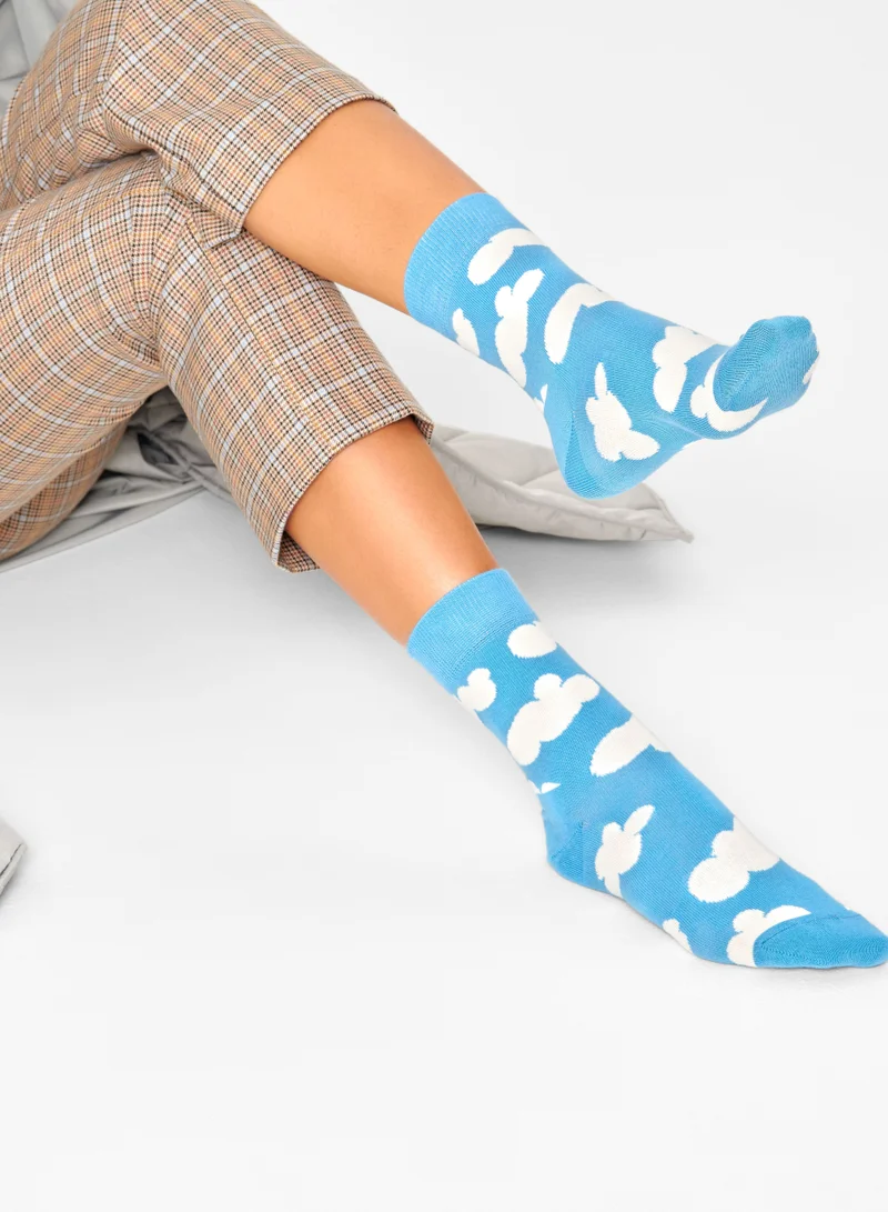Happy Socks CLOUDY HALF CREW SOCK