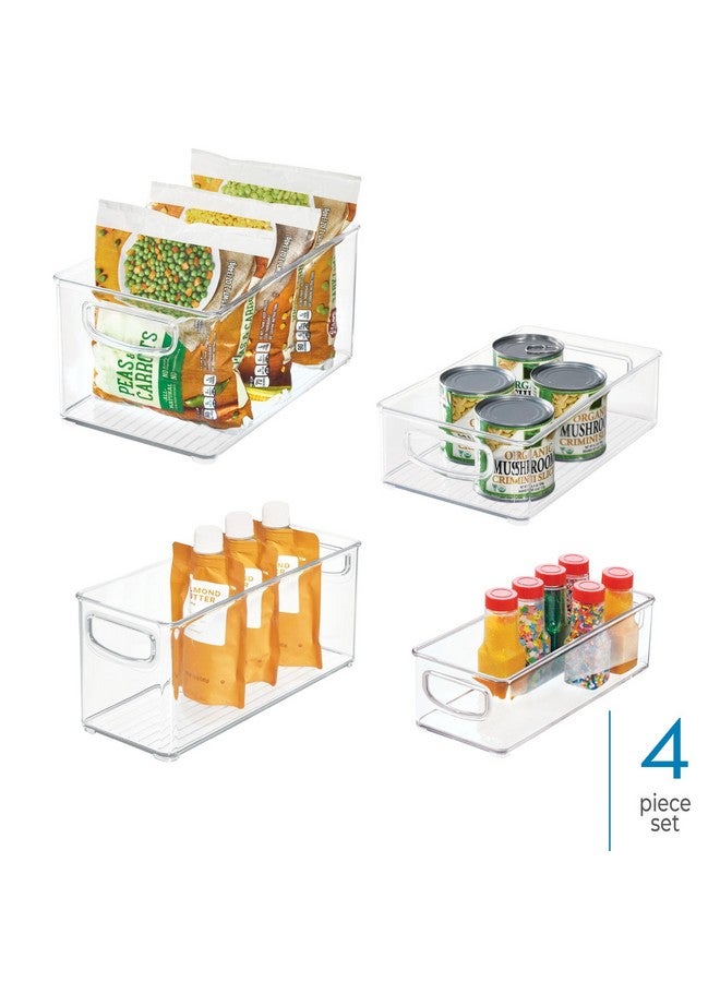 InterDesign iDesign 4-Piece Plastic Bin Set for Pantry and Cabinet Organization- Various Sizes, Clear Recycled Plastic - Image 2