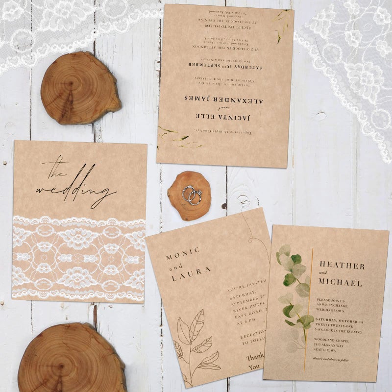 Goefun 24 Sheets Parchment Cardstock 8.5 x 11 Textured Printer Paper, Goefun 90lb Tan Card Stock Printer Paper for Scrapbooking, Cardmaking, Invitations and Crafts - Image 5